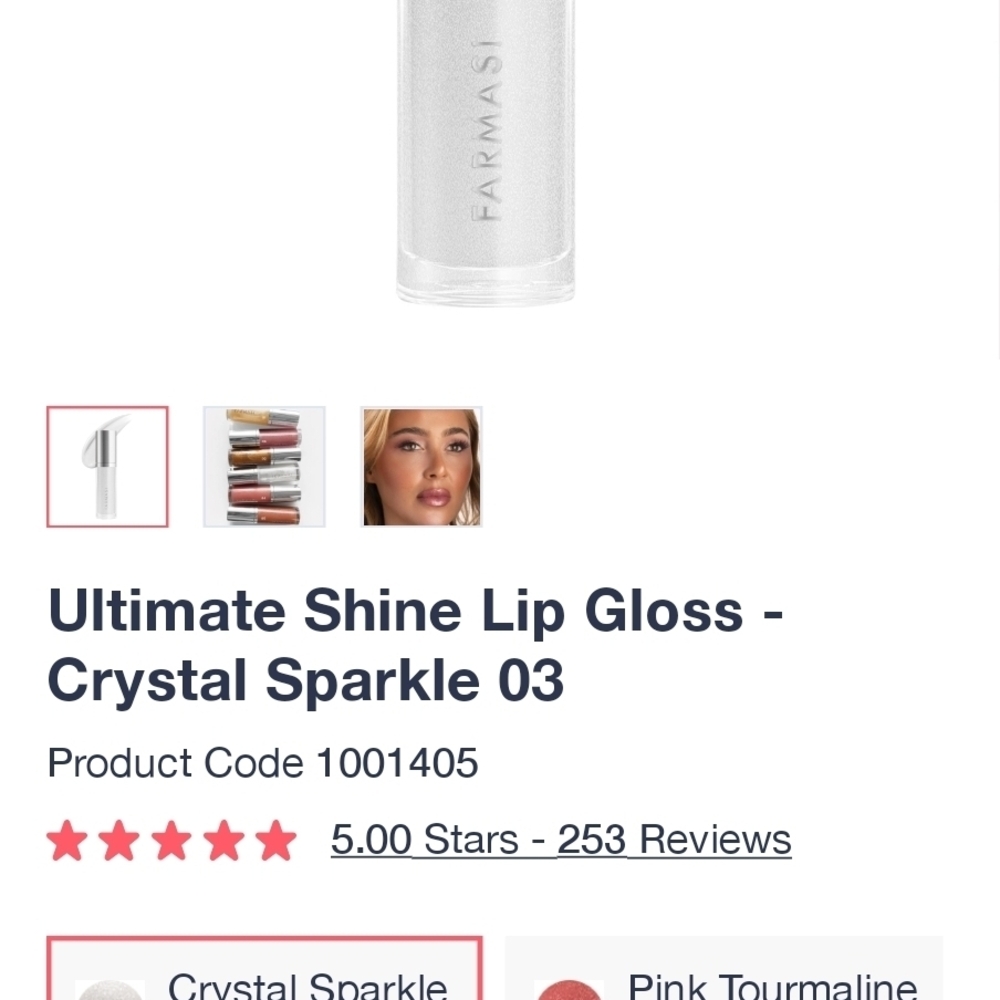 Farmasi Crystal Sparkle Lip Gloss
